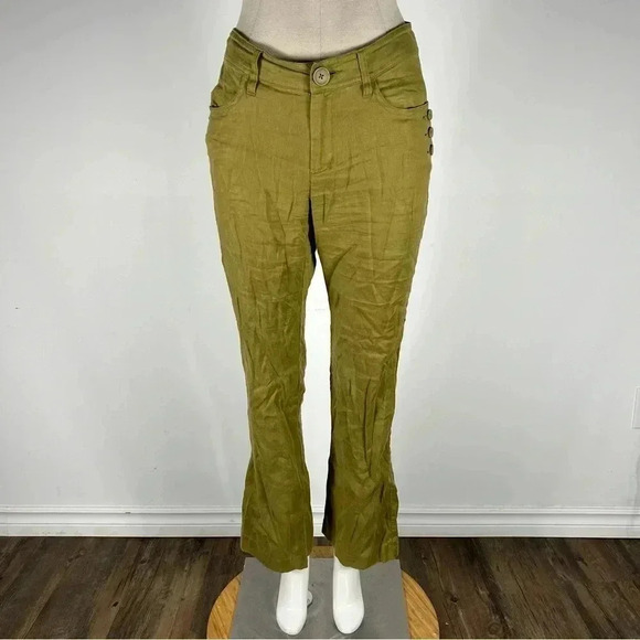 Cabi Charlie Trouser  5314R linen blend size 2 - Picture 2 of 12